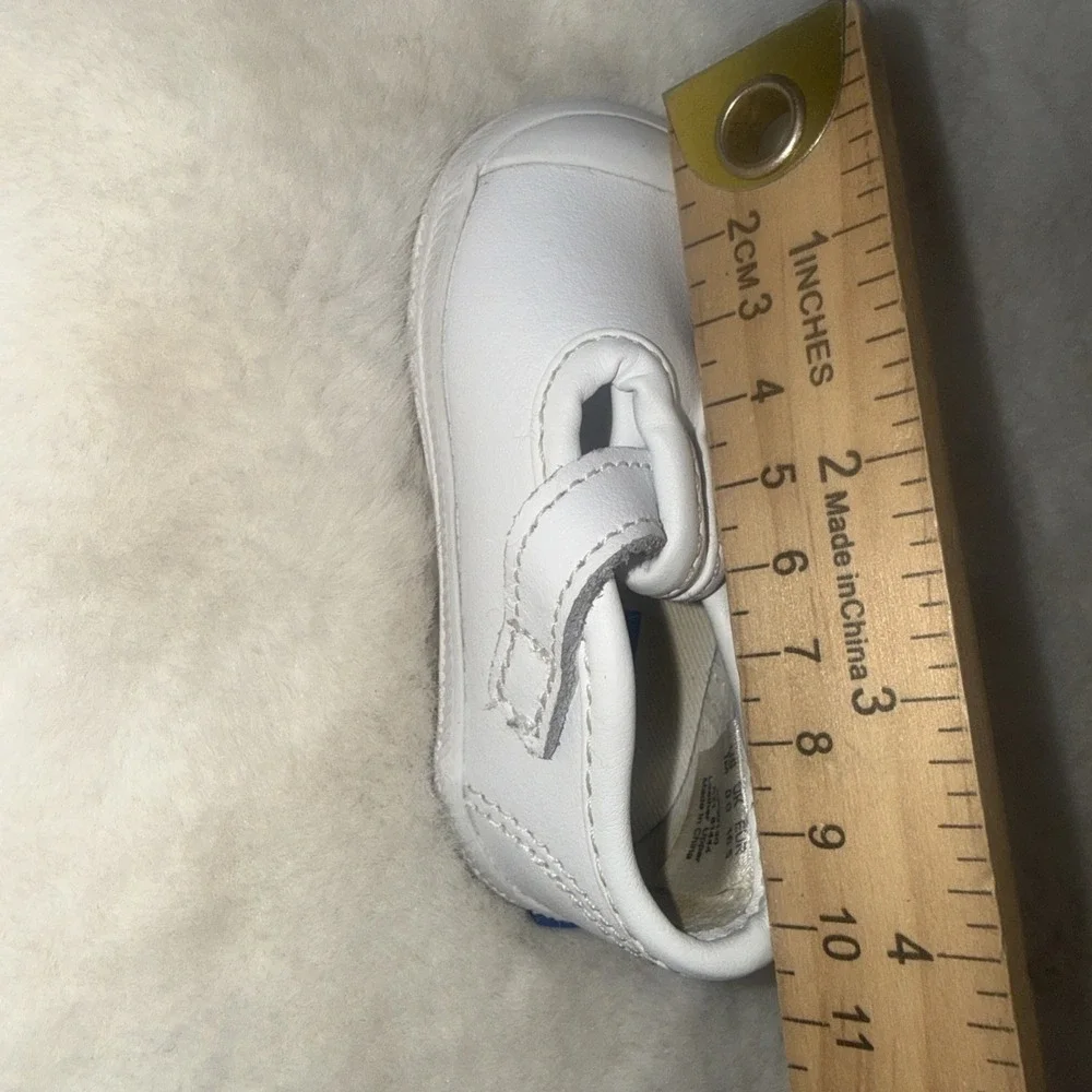 Keds Toddler Size 1 Daphne T-Strap Classic White Leather Mary Jane Girls Walking